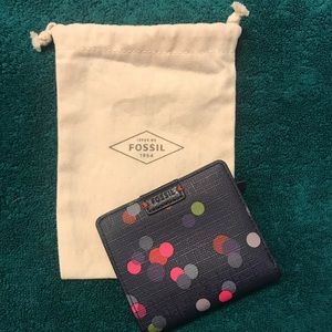 NWOT Fossil® Emma Rfid Mini Bifold Wallet